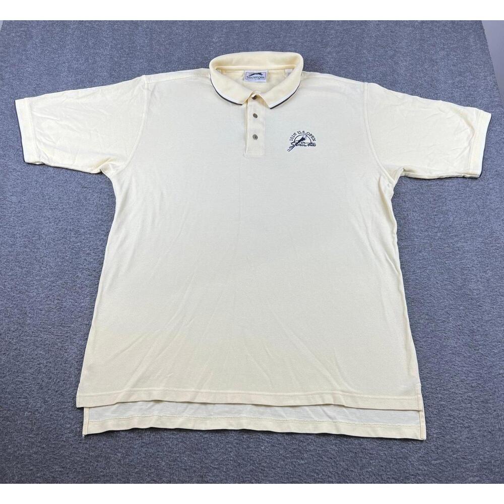 Slazenger Men's Cream Polo Shirt Size XL